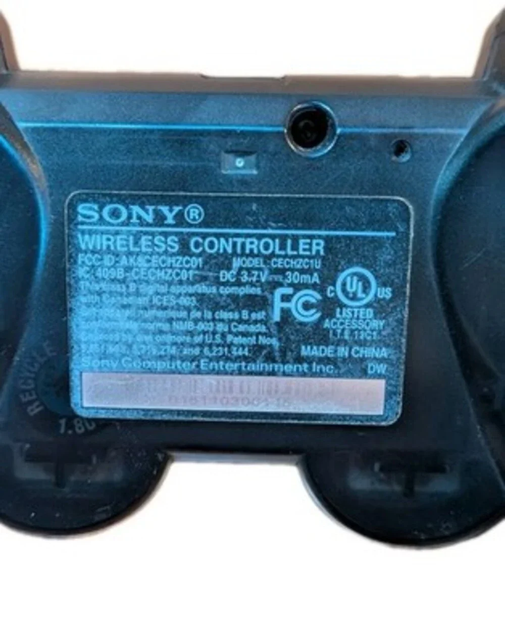 Sony Ps3 Black Wireless Controller SIXAXIS 409B CECHZCO1 - NOT TESTED